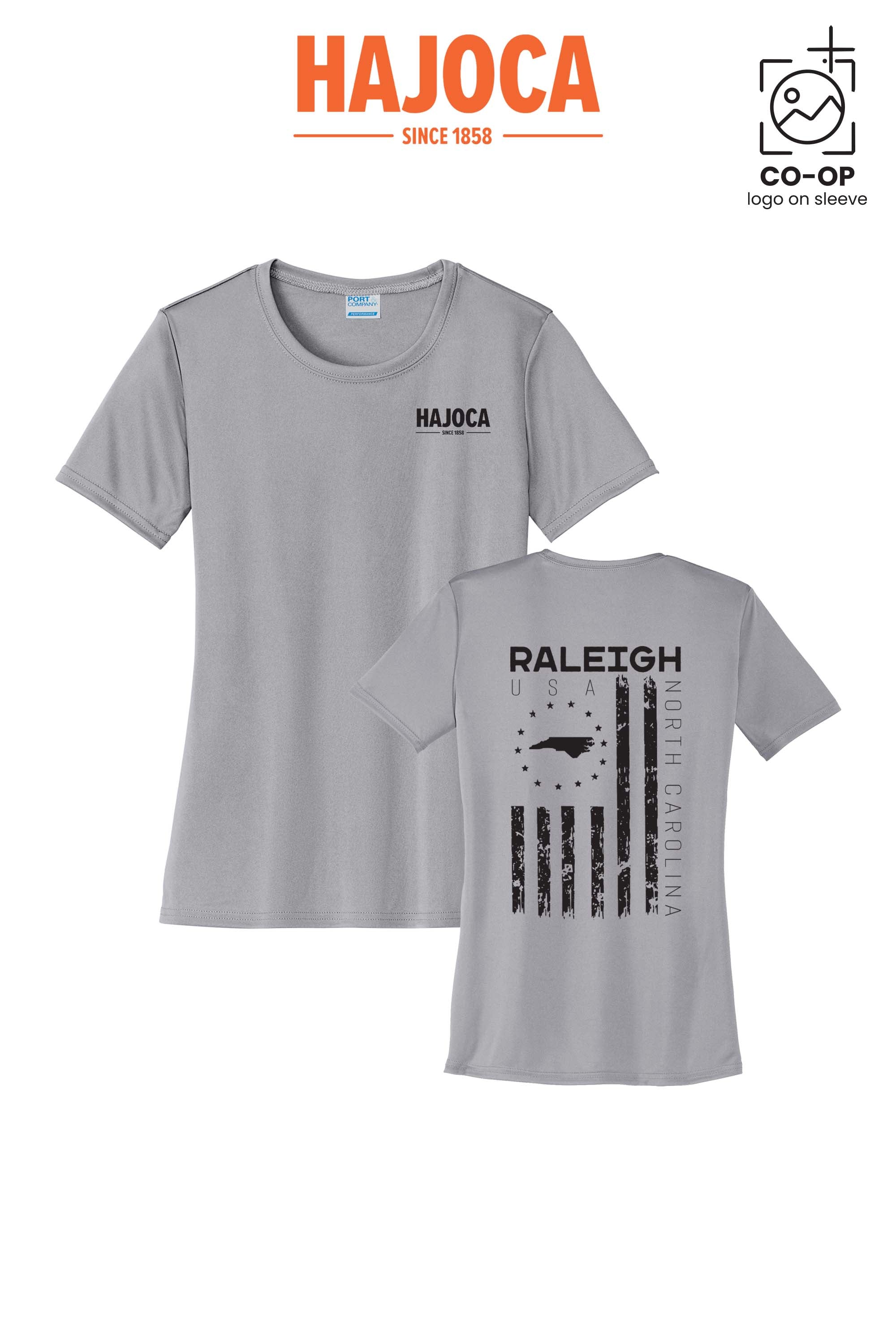 Port & Co™ Womens PerformanceUPF50 Tee - HAJOCA - RALEIGH
