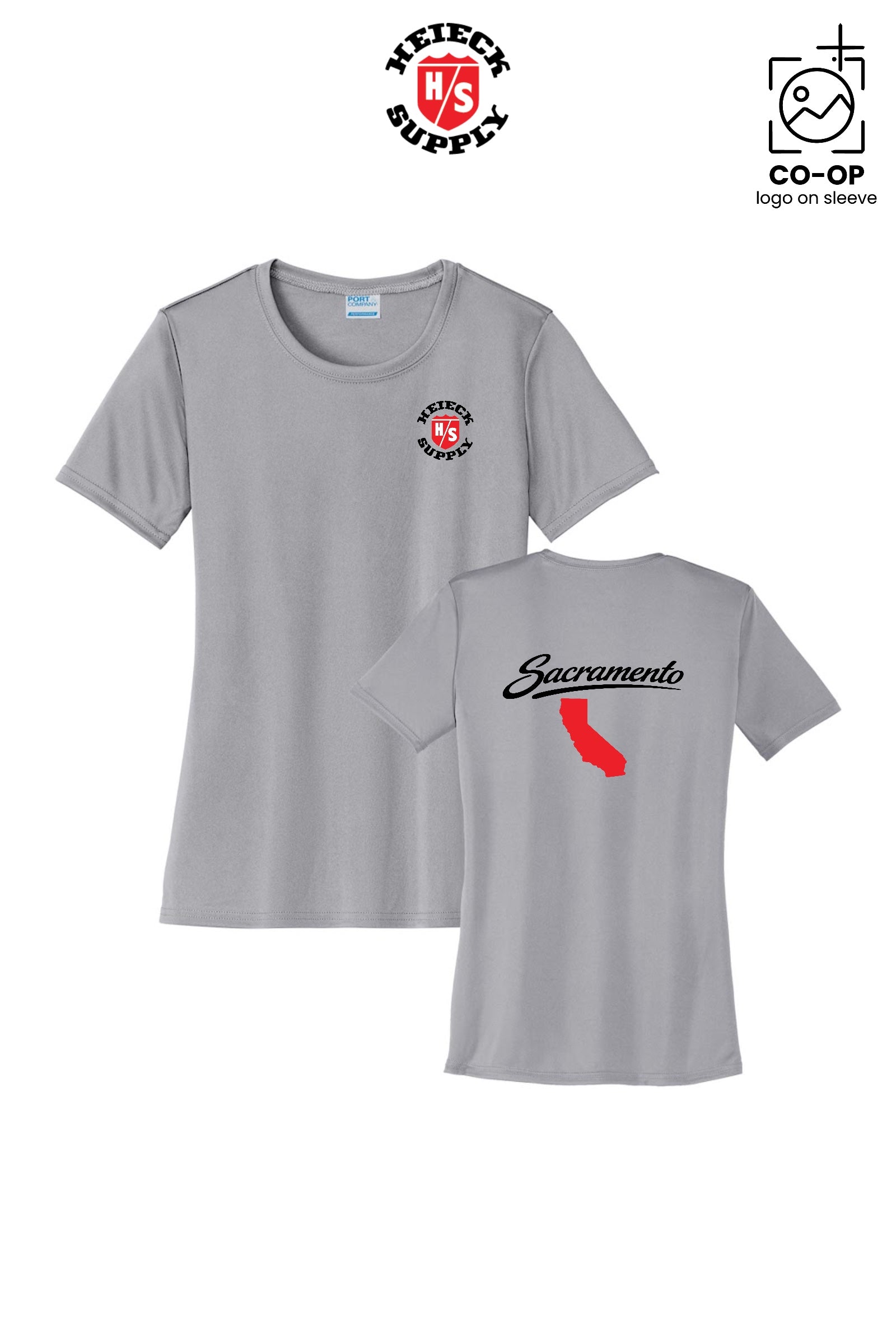 Port & Co™ Womens PerformanceUPF50 Tee - HEIECK SUPPLY - SACRAMENTO