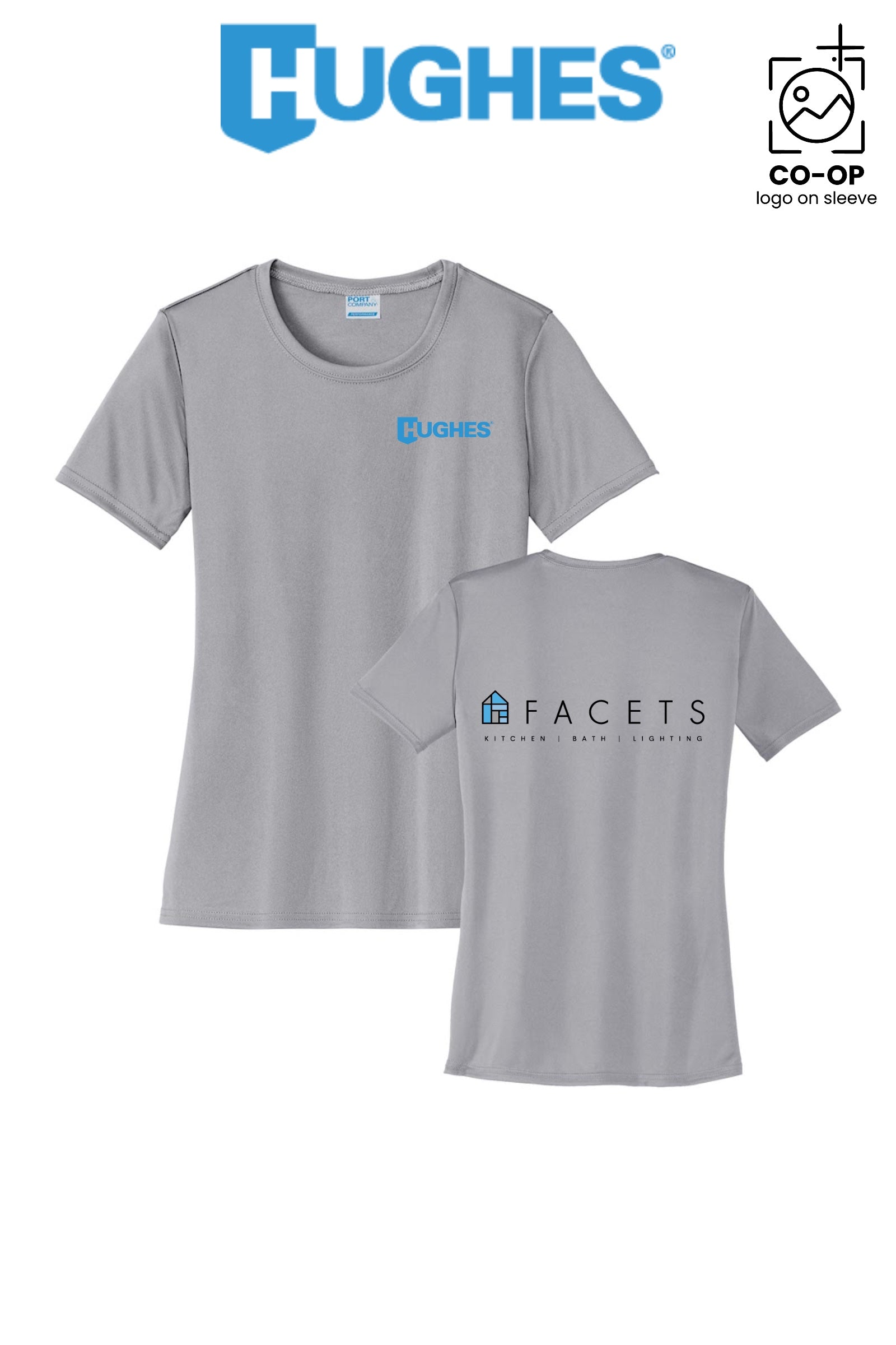 Port & Co™ Womens PerformanceUPF50 Tee - HUGHES SUPPLY - HUNTERSVILLE