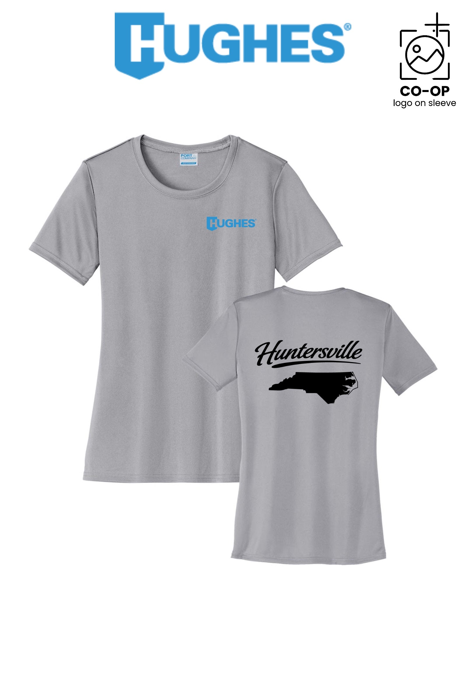 Port & Co™ Womens PerformanceUPF50 Tee - HUGHES SUPPLY - HUNTERSVILLE