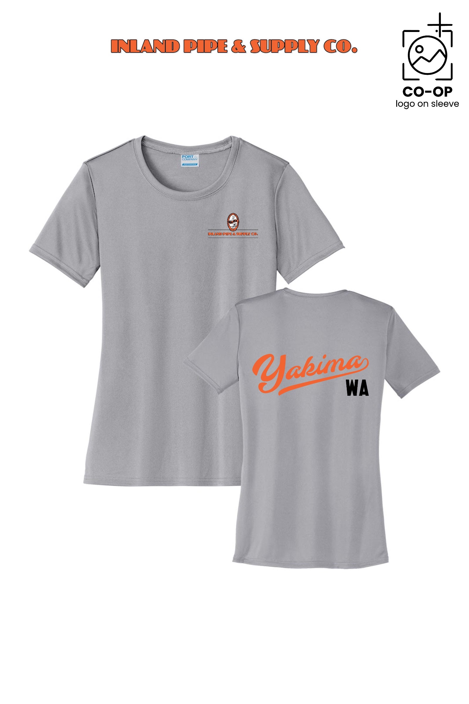 Port & Co™ Womens PerformanceUPF50 Tee - INLAND PIPE AND SUPPLY - YAKIMA