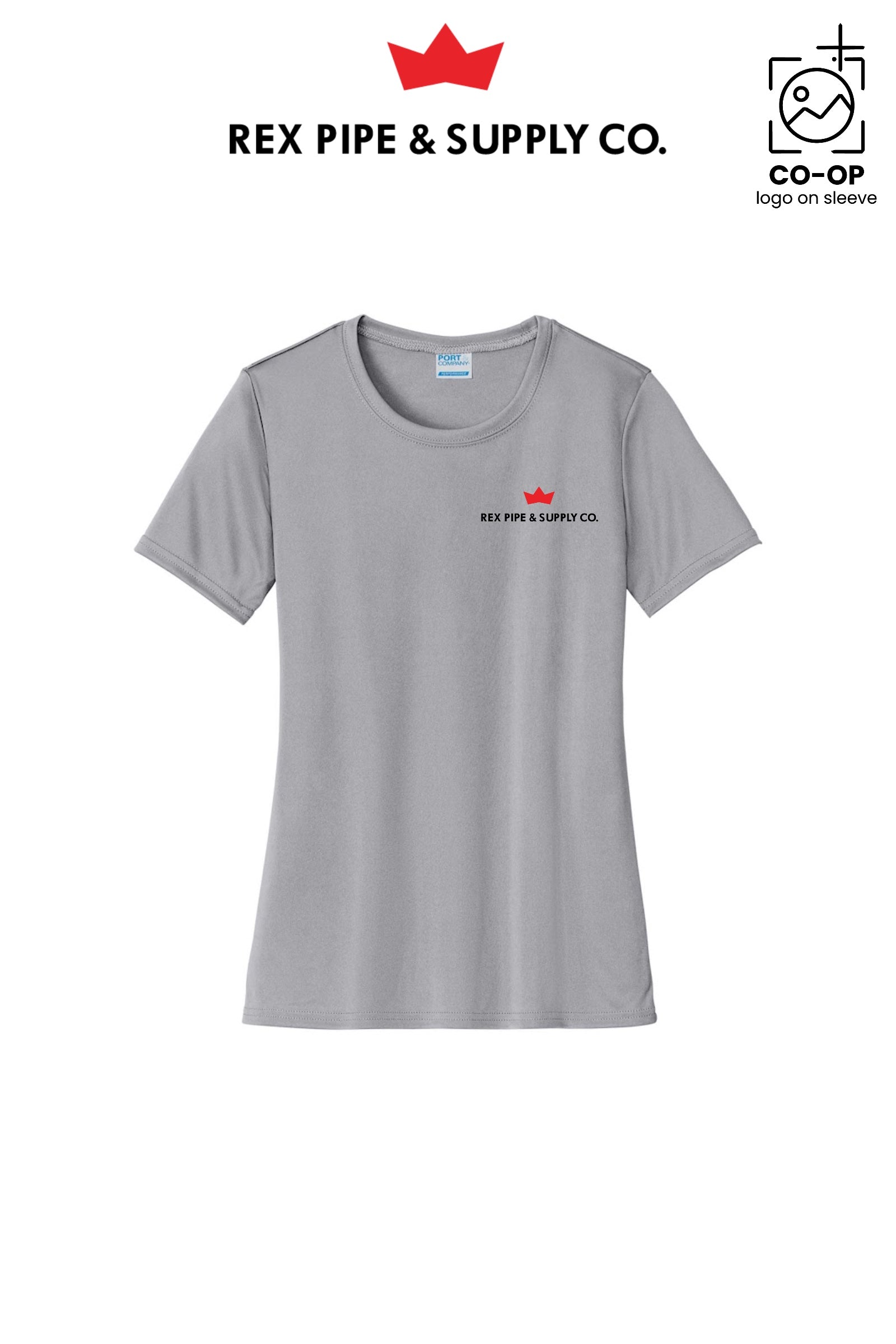 Port & Co™ Womens PerformanceUPF50 Tee - REX PIPE AND SUPPLY
