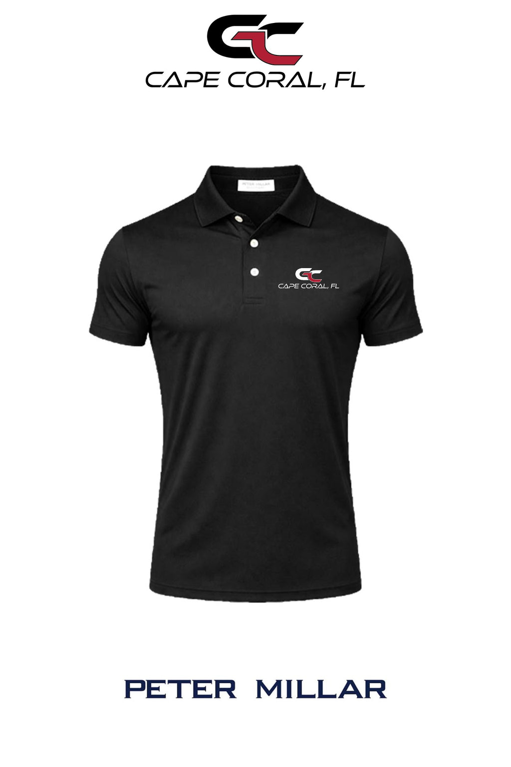 Peter Millar Mens Solid Performance Polo - Self Collar - GORMAN CO - CAPE CORAL