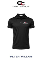 Peter Millar Mens Solid Performance Polo - Self Collar - GORMAN CO - CAPE CORAL