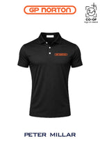 Peter Millar Mens Solid Performance Polo - Self Collar - G P NORTON