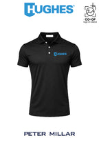 Peter Millar Mens Solid Performance Polo - Self Collar - HUGHES SUPPLY