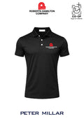Peter Millar Mens Solid Performance Polo - Self Collar - ROBERTS-HAMILTON