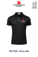Peter Millar Mens Solid Performance Polo - Self Collar - ROBERTS-HAMILTON