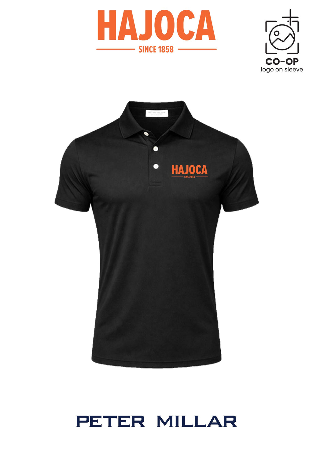 Peter Millar Mens Solid Performance Polo - Self Collar - HAJOCA