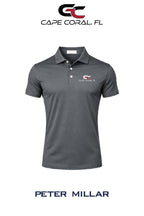 Peter Millar Mens Solid Performance Polo - Self Collar - GORMAN CO - CAPE CORAL