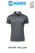 Peter Millar Mens Solid Performance Polo - Self Collar - HUGHES SUPPLY