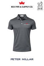 Peter Millar Mens Solid Performance Polo - Self Collar - REX PIPE AND SUPPLY
