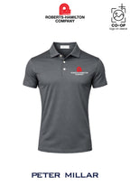 Peter Millar Mens Solid Performance Polo - Self Collar - ROBERTS-HAMILTON