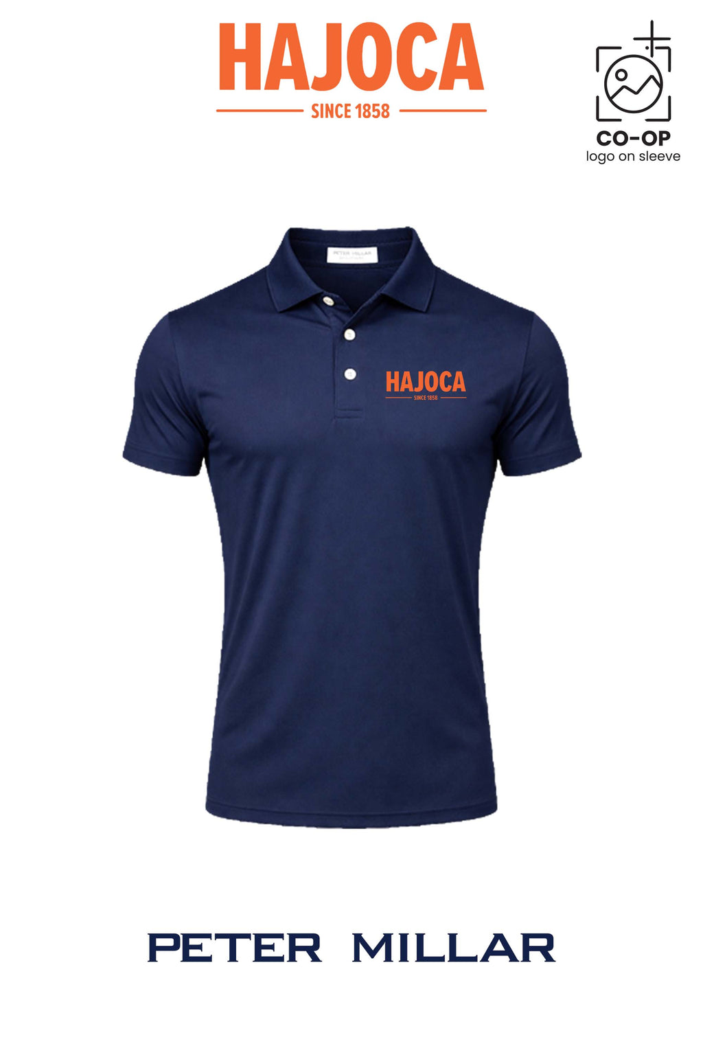 Peter Millar Mens Solid Performance Polo - Self Collar - HAJOCA