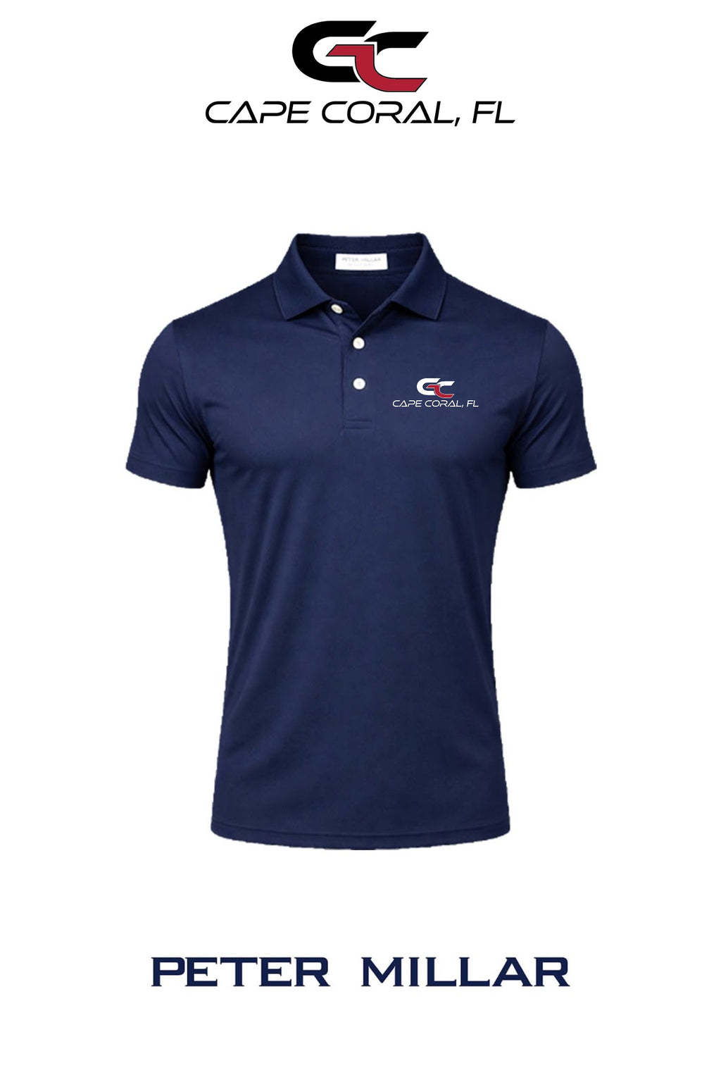 Peter Millar Mens Solid Performance Polo - Self Collar - GORMAN CO - CAPE CORAL