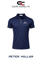 Peter Millar Mens Solid Performance Polo - Self Collar - GORMAN CO - CAPE CORAL