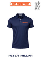 Peter Millar Mens Solid Performance Polo - Self Collar - G P NORTON