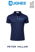Peter Millar Mens Solid Performance Polo - Self Collar - HUGHES SUPPLY