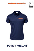 Peter Millar Mens Solid Performance Polo - Self Collar - INLAND PIPE AND SUPPLY