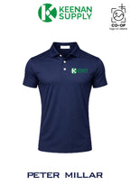 Peter Millar Mens Solid Performance Polo - Self Collar - KEENAN SUPPLY