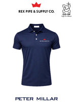 Peter Millar Mens Solid Performance Polo - Self Collar - REX PIPE AND SUPPLY
