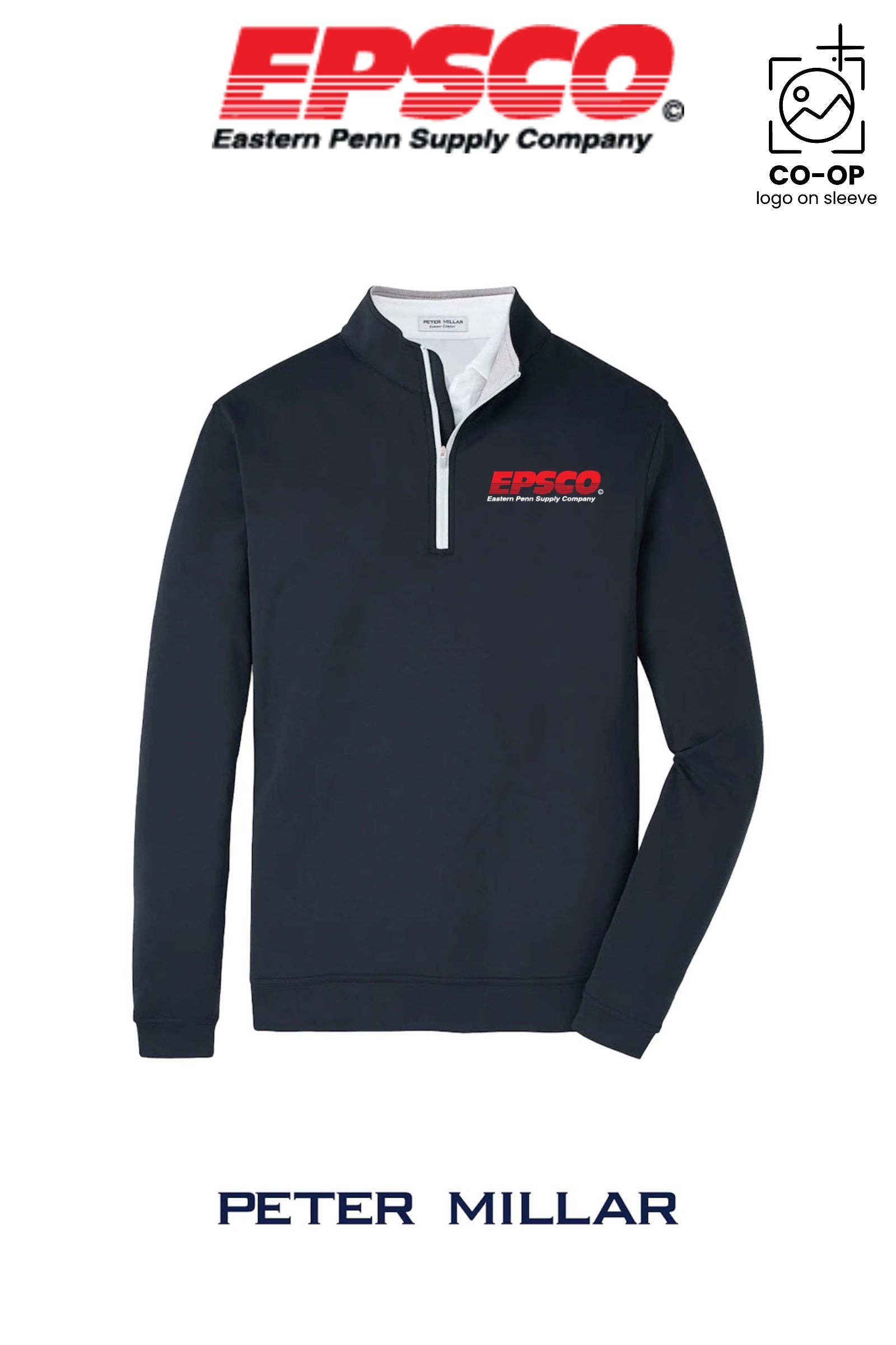 Peter Millar Mens Perth Performance Quarter-Zip - EPSCO