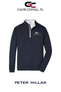 Peter Millar Mens Perth Performance Quarter-Zip - GORMAN CO - CAPE CORAL