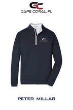 Peter Millar Mens Perth Performance Quarter-Zip - GORMAN CO - CAPE CORAL