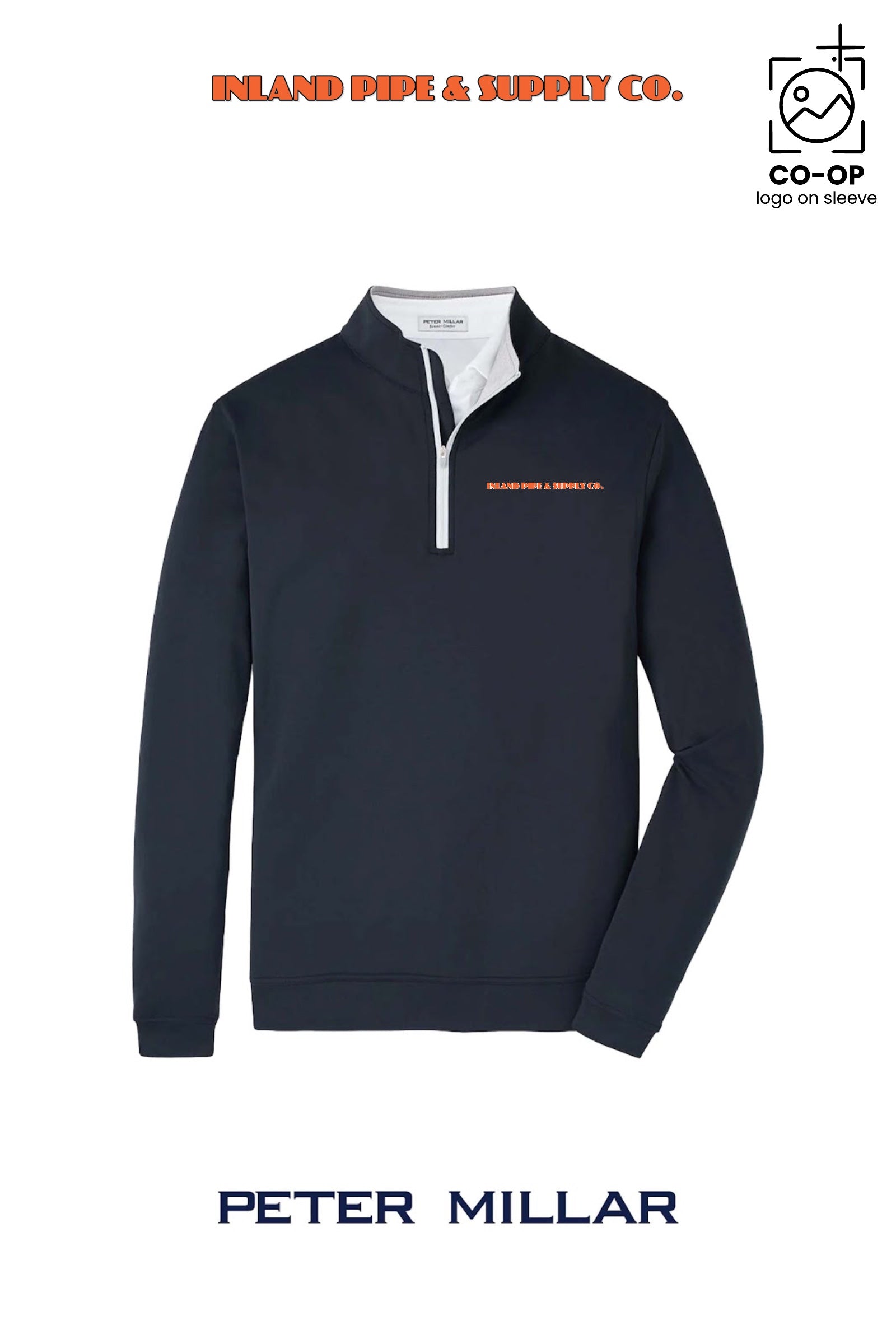 Peter Millar Mens Perth Performance Quarter-Zip - INLAND PIPE AND SUPPLY
