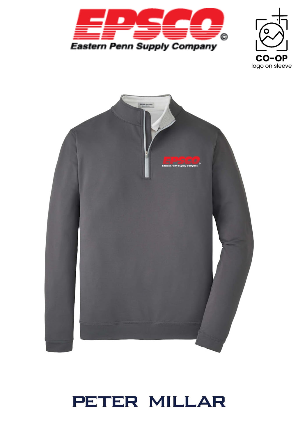 Peter Millar Mens Perth Performance Quarter-Zip - EPSCO