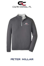 Peter Millar Mens Perth Performance Quarter-Zip - GORMAN CO - CAPE CORAL