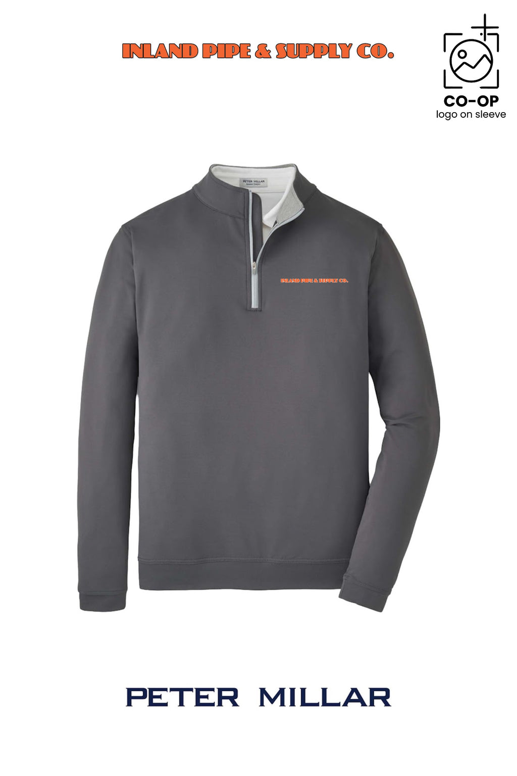 Peter Millar Mens Perth Performance Quarter-Zip - INLAND PIPE AND SUPPLY