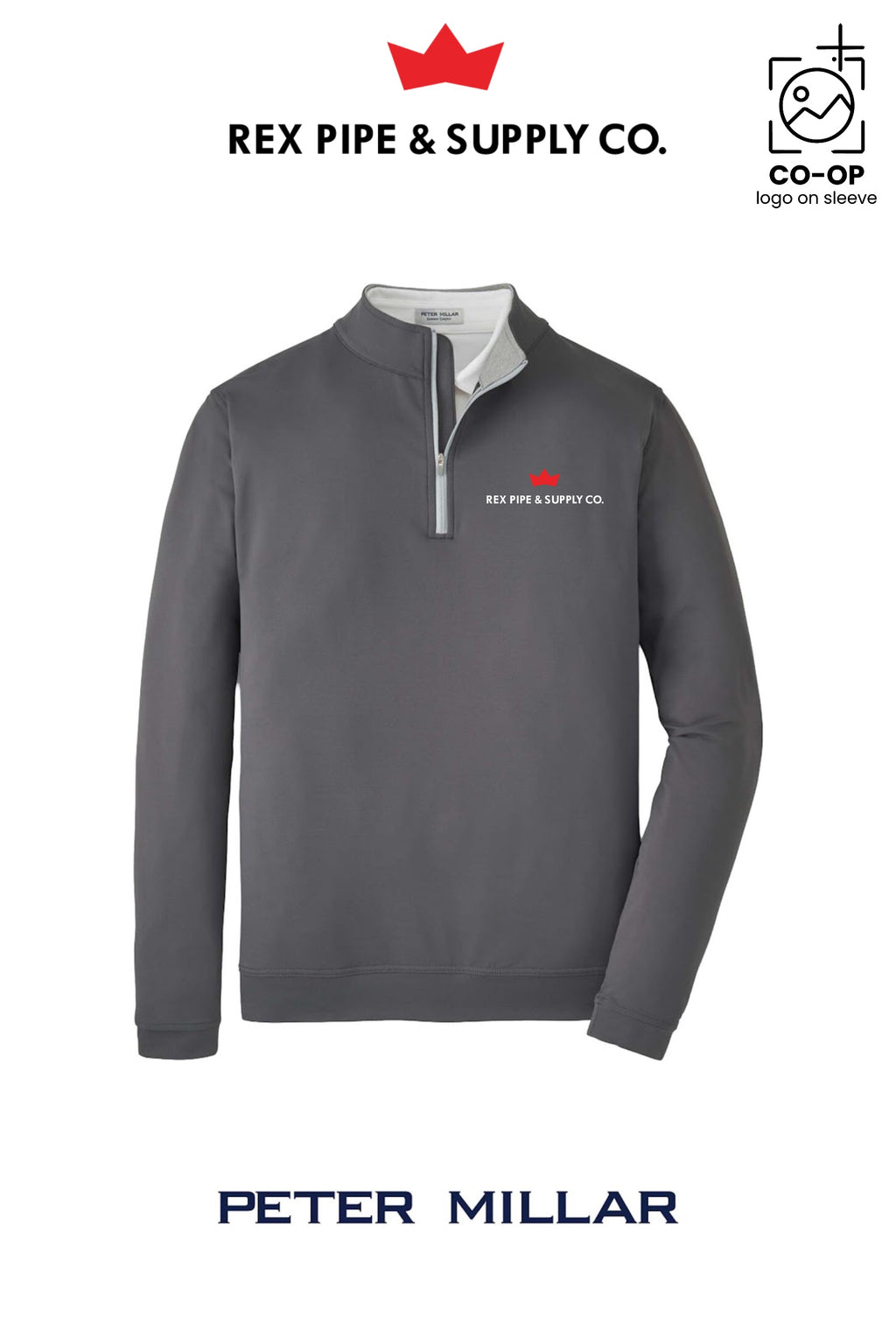 Peter Millar Mens Perth Performance Quarter-Zip - REX PIPE AND SUPPLY