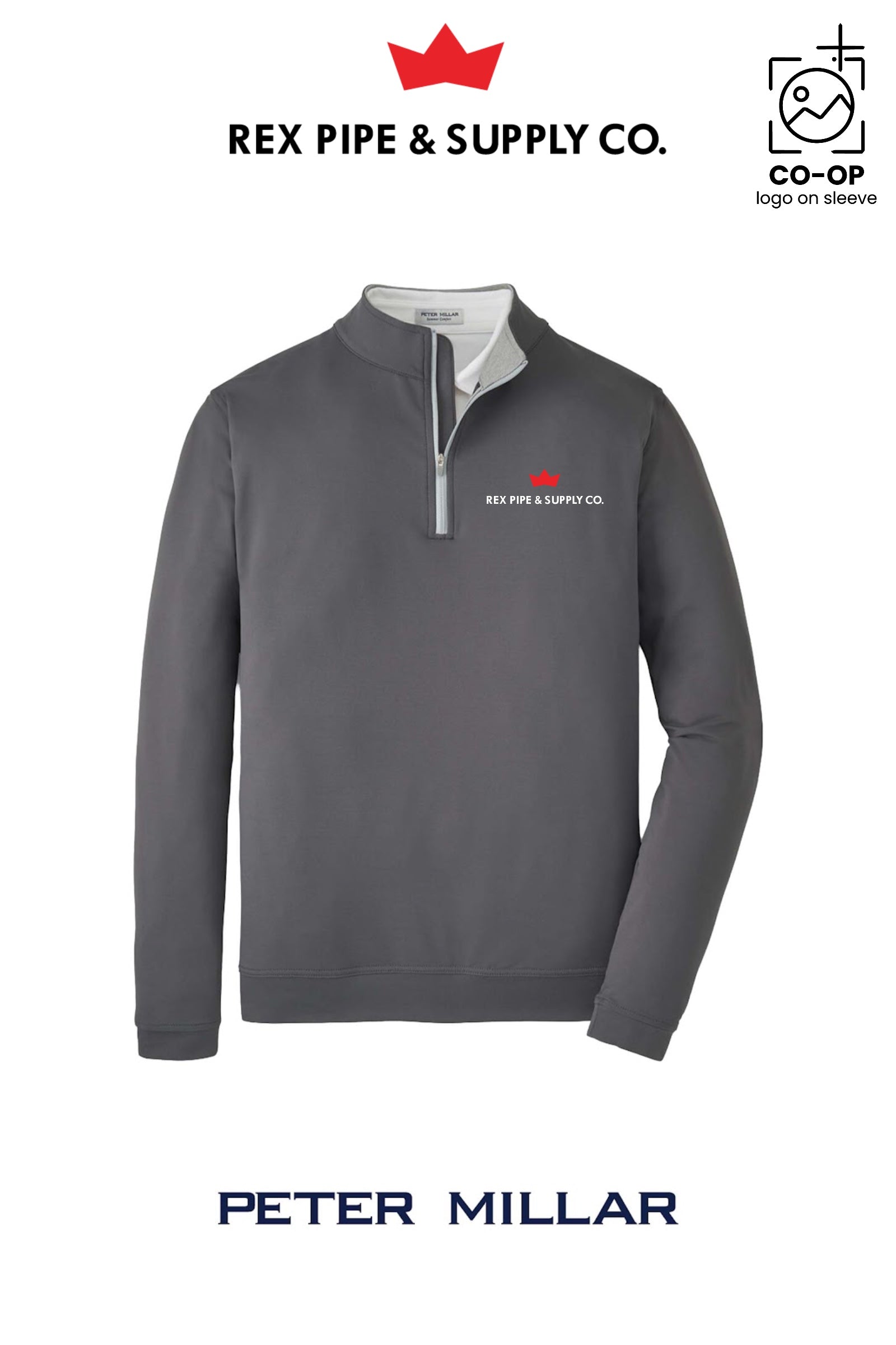 Peter Millar Mens Perth Performance Quarter-Zip - REX PIPE AND SUPPLY