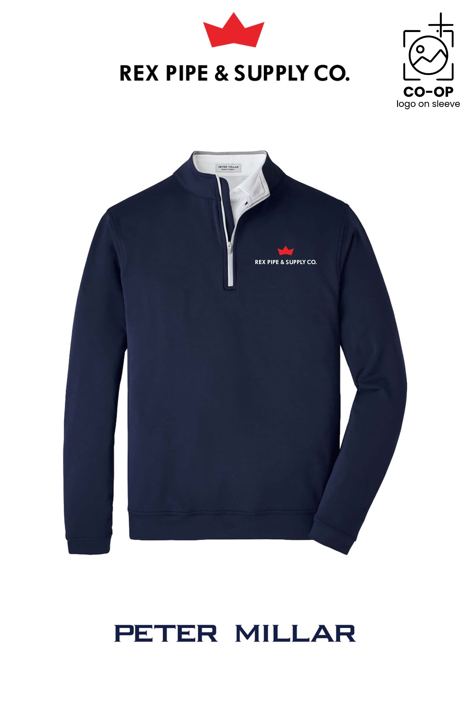 Peter Millar Mens Perth Performance Quarter-Zip - REX PIPE AND SUPPLY