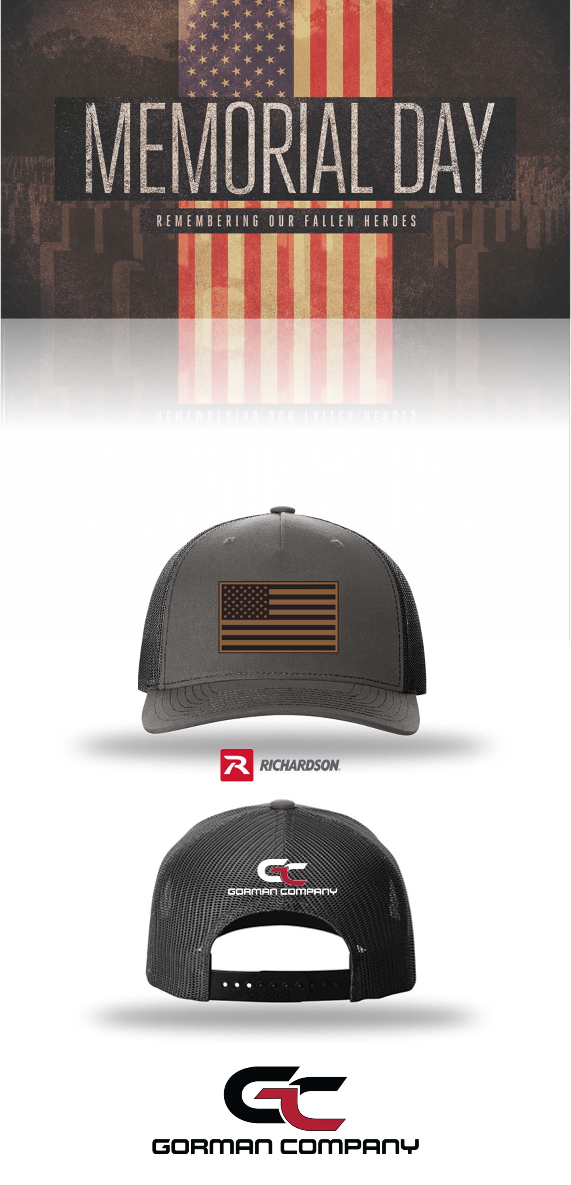 MEMORIAL DAY Richardson 112FP Five-Panel Trucker - GORMAN CO - CAPE CORAL