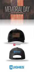MEMORIAL DAY Richardson 112PFP Printed Five-Panel Trucker - HUGHES SUPPLY