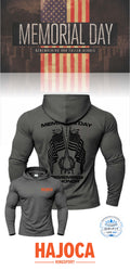 MEMORIAL DAY Port & Co™ Performance UPF 50 Hooded Long Sleeve - HAJOCA - KINGSPORT
