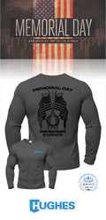 MEMORIAL DAY Port & Co™ Performance UPF 50 Long Sleeve - HUGHES SUPPLY
