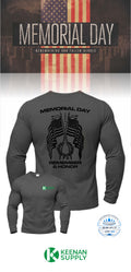 MEMORIAL DAY Port & Co™ Performance UPF 50 Long Sleeve - KEENAN SUPPLY
