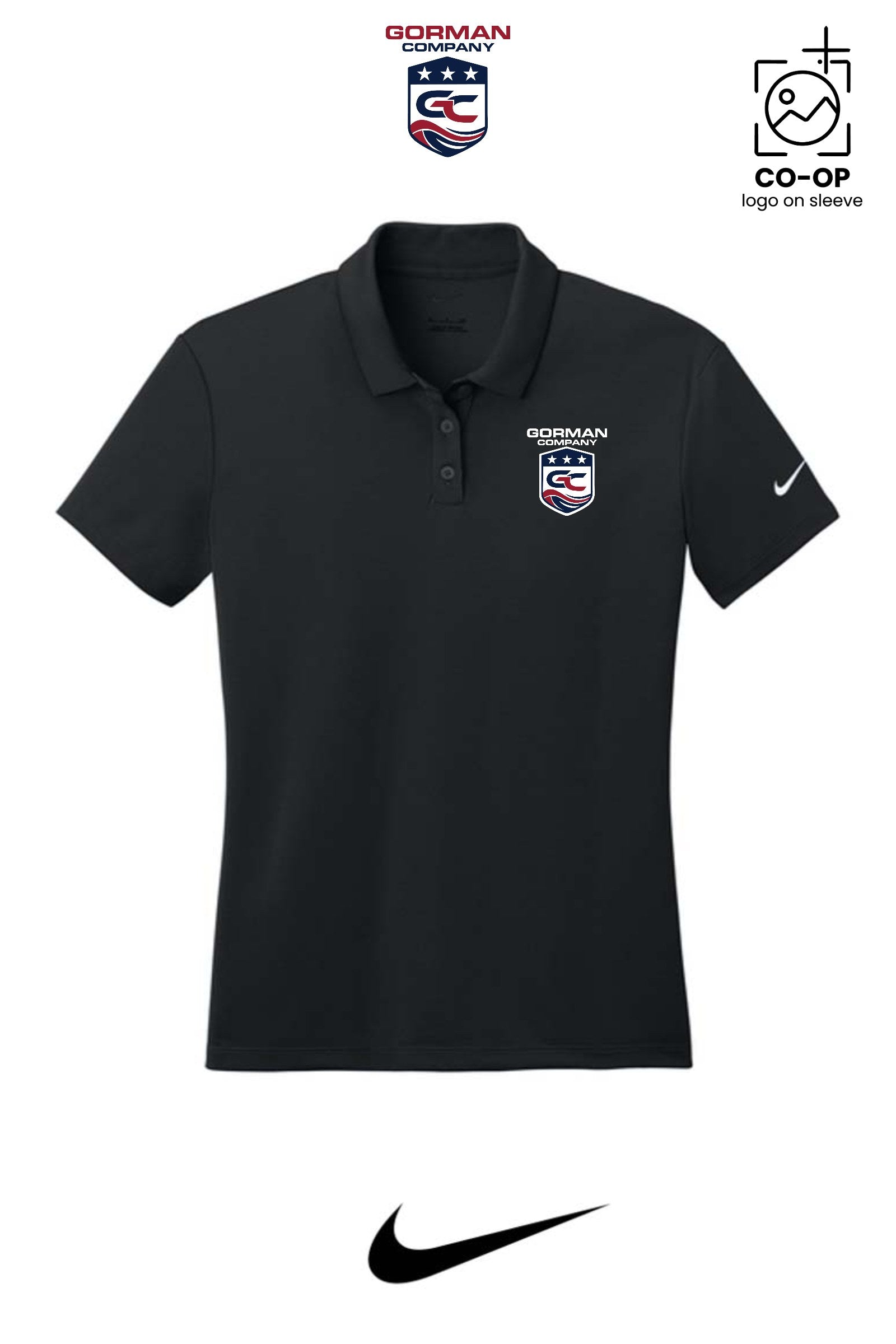 Nike Womens Dry Essential Solid Polo - GORMAN CO - PANAMA CITY