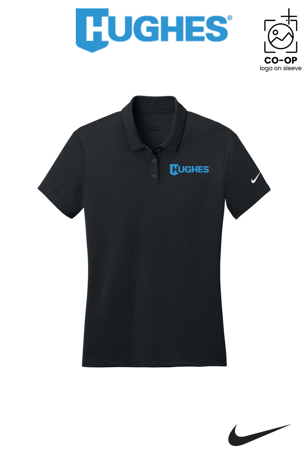 Nike Womens Dry Essential Solid Polo - HUGHES SUPPLY