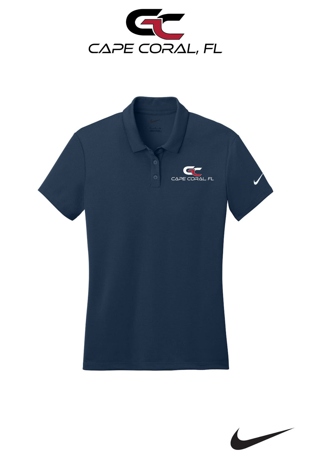 Nike Womens Dry Essential Solid Polo - GORMAN CO - CAPE CORAL