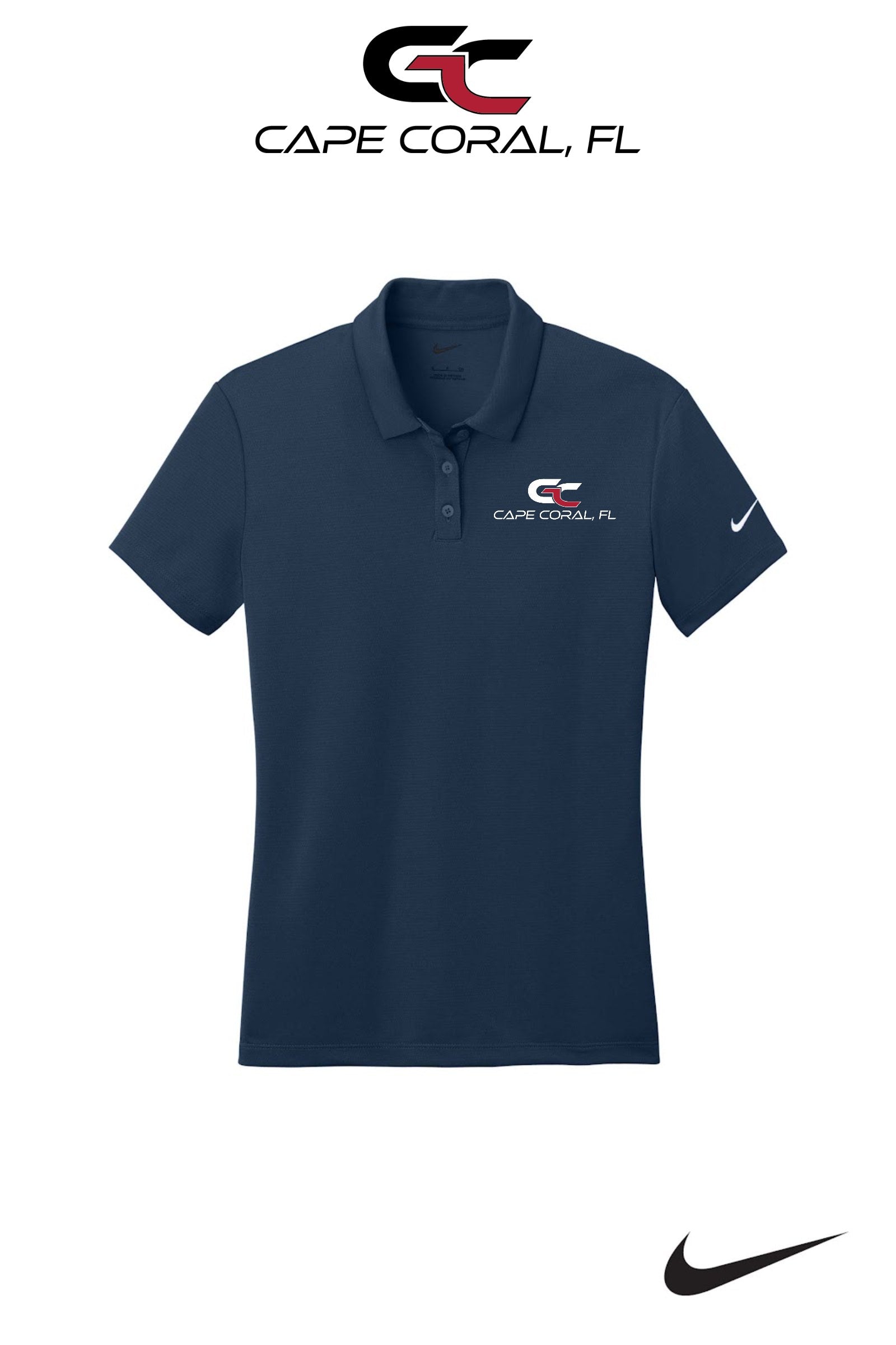 Nike Womens Dry Essential Solid Polo - GORMAN CO - CAPE CORAL
