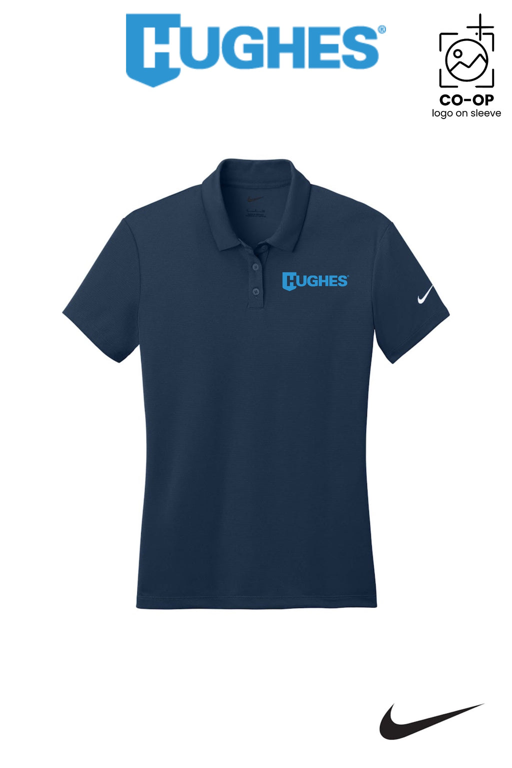 Nike Womens Dry Essential Solid Polo - HUGHES SUPPLY