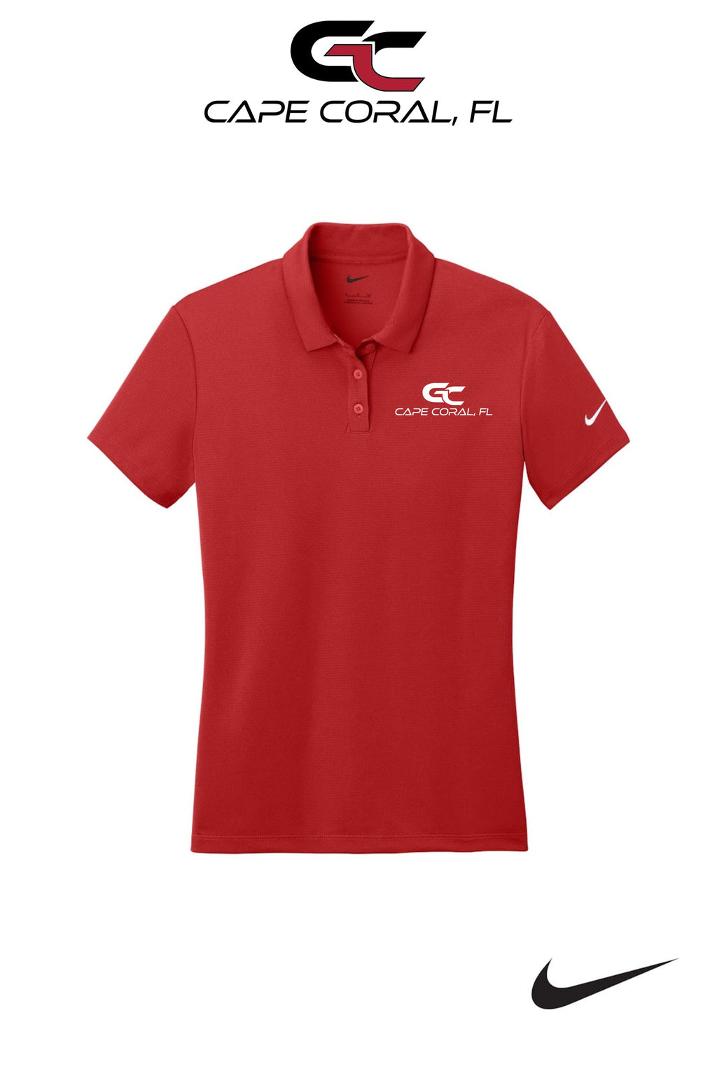 Nike Womens Dry Essential Solid Polo - GORMAN CO - CAPE CORAL