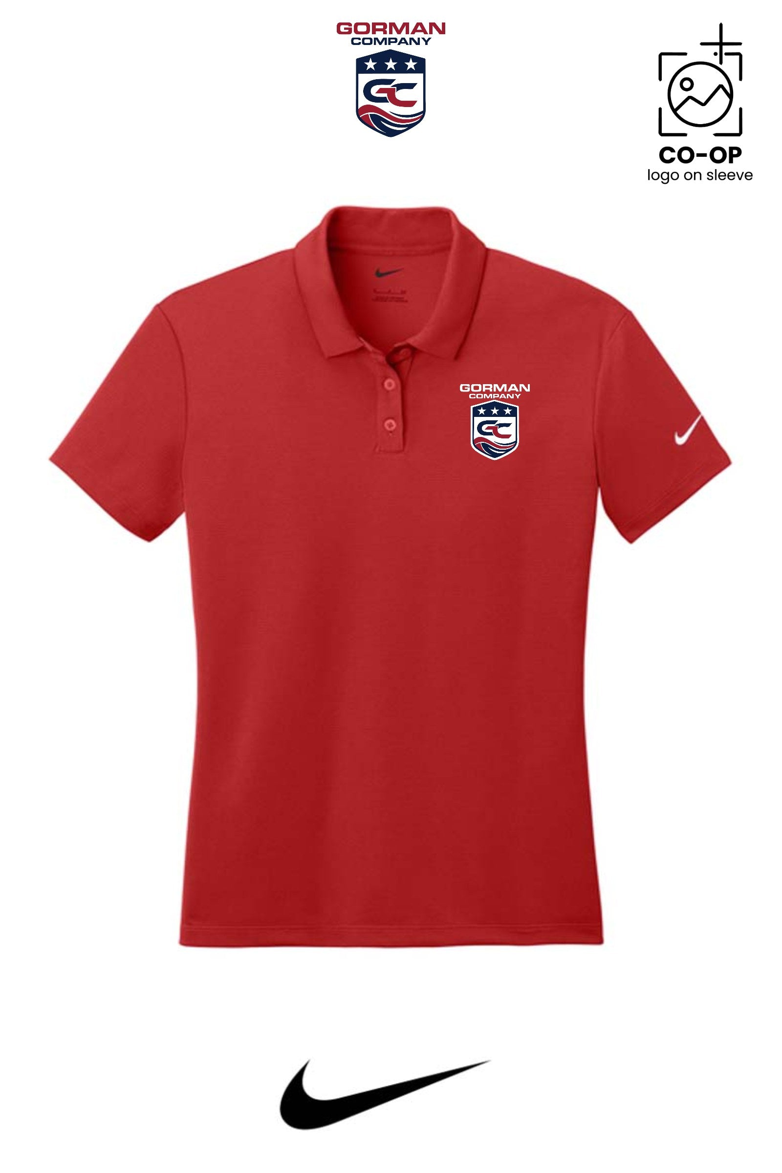 Nike Womens Dry Essential Solid Polo - GORMAN CO - PANAMA CITY