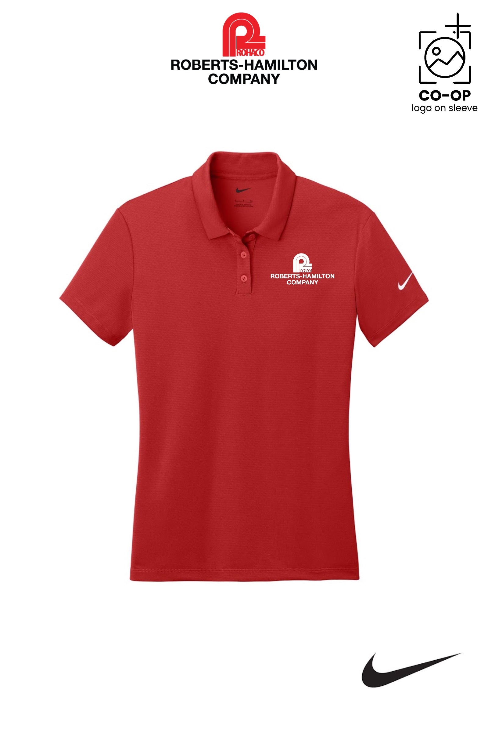 Nike Womens Dry Essential Solid Polo - ROBERTS-HAMILTON
