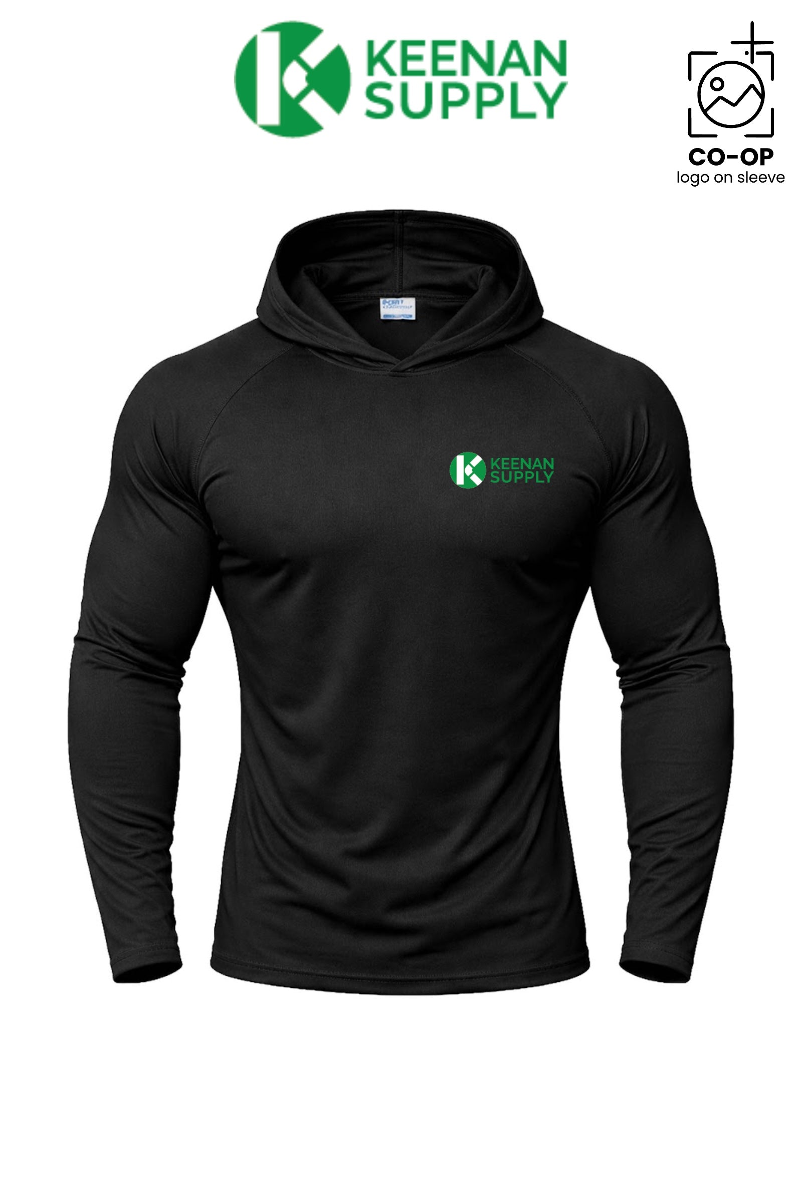 Port & Co™ Performance Pullover Hooded UPF50 Tee - KEENAN SUPPLY