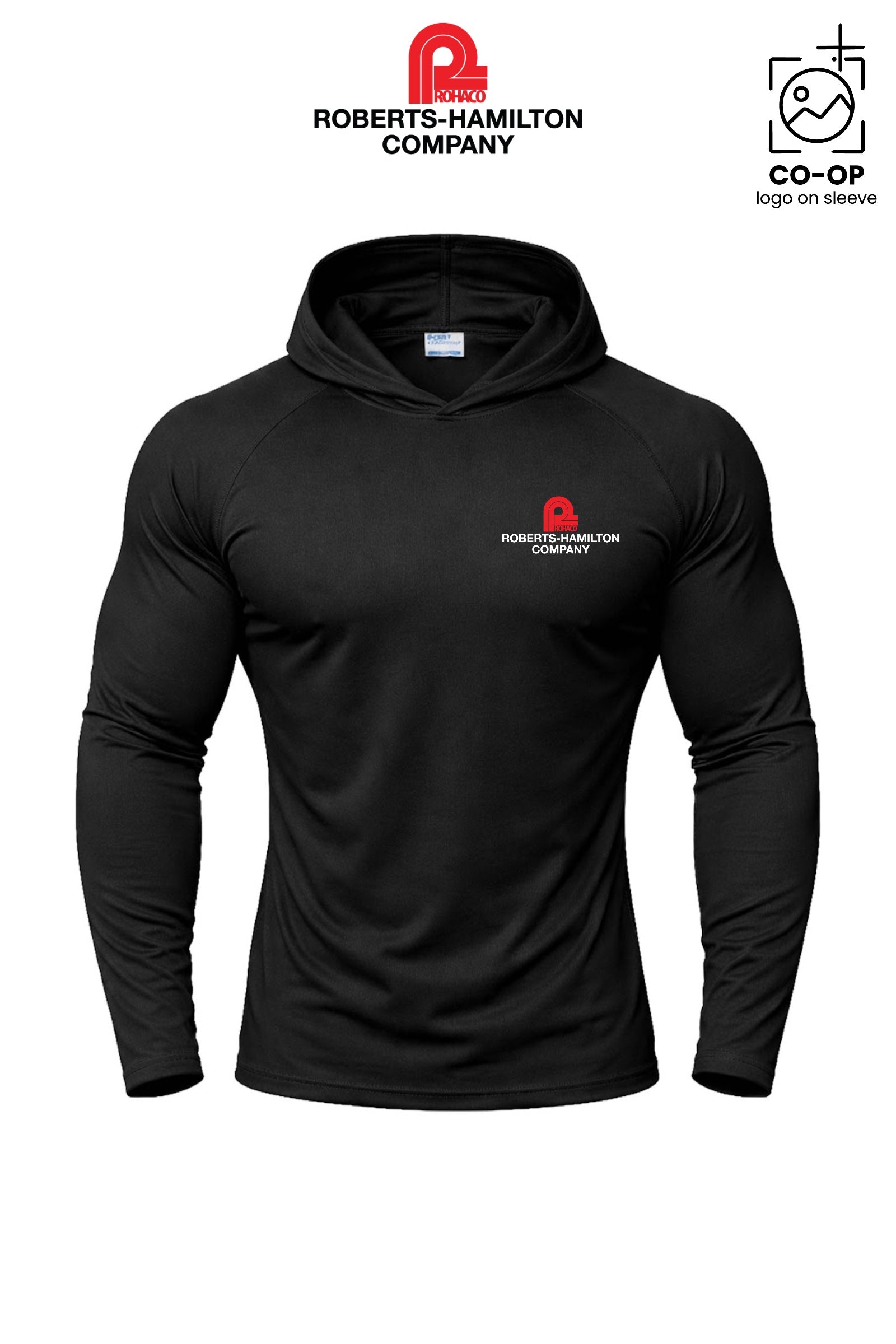 Port & Co™ Performance Pullover Hooded UPF50 Tee - ROBERTS-HAMILTON